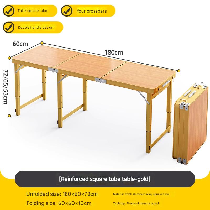 180*60 single table   4 cloth stools