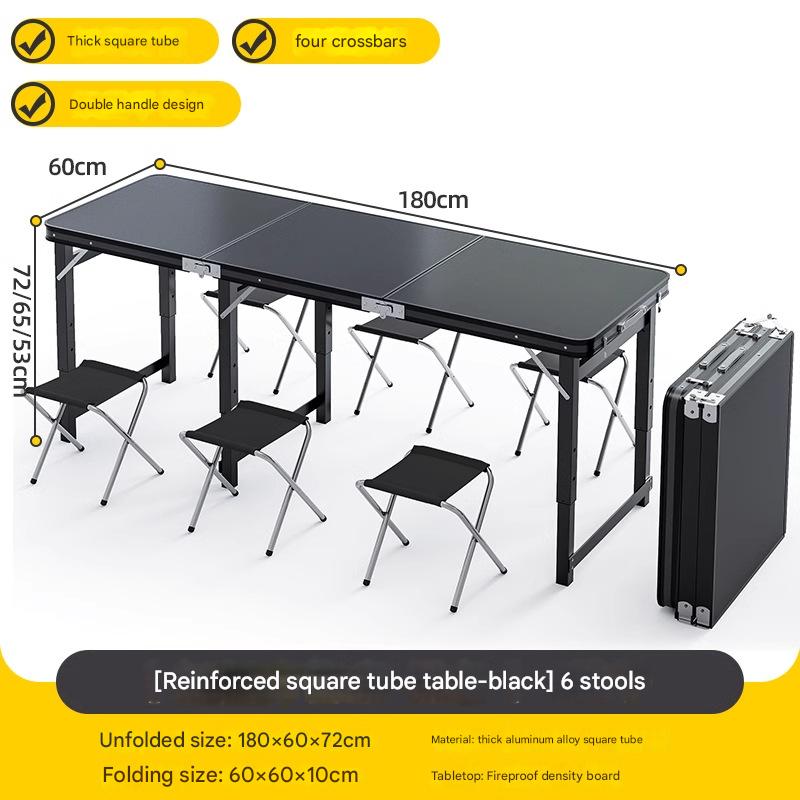 180*60 table 4 stools