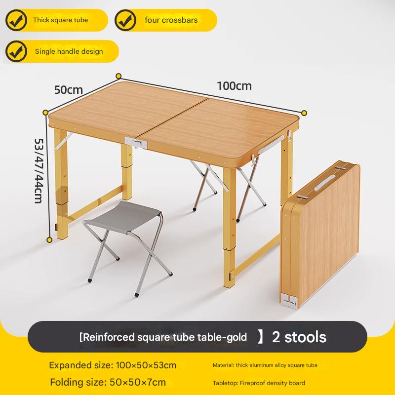 100*50 single table   2 cloth stools