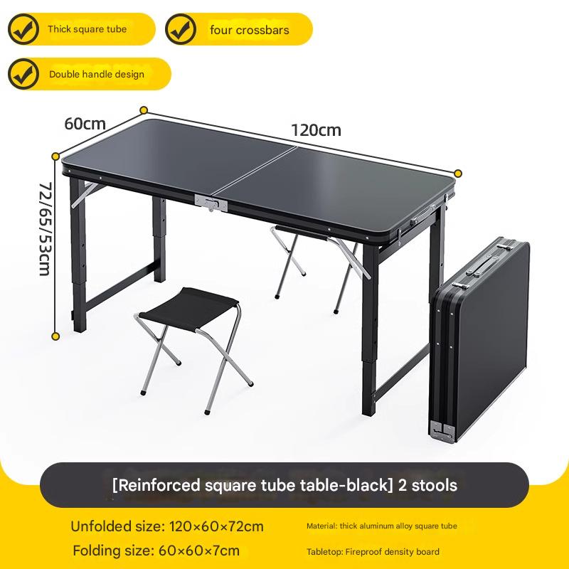 120*60 table 2 stools