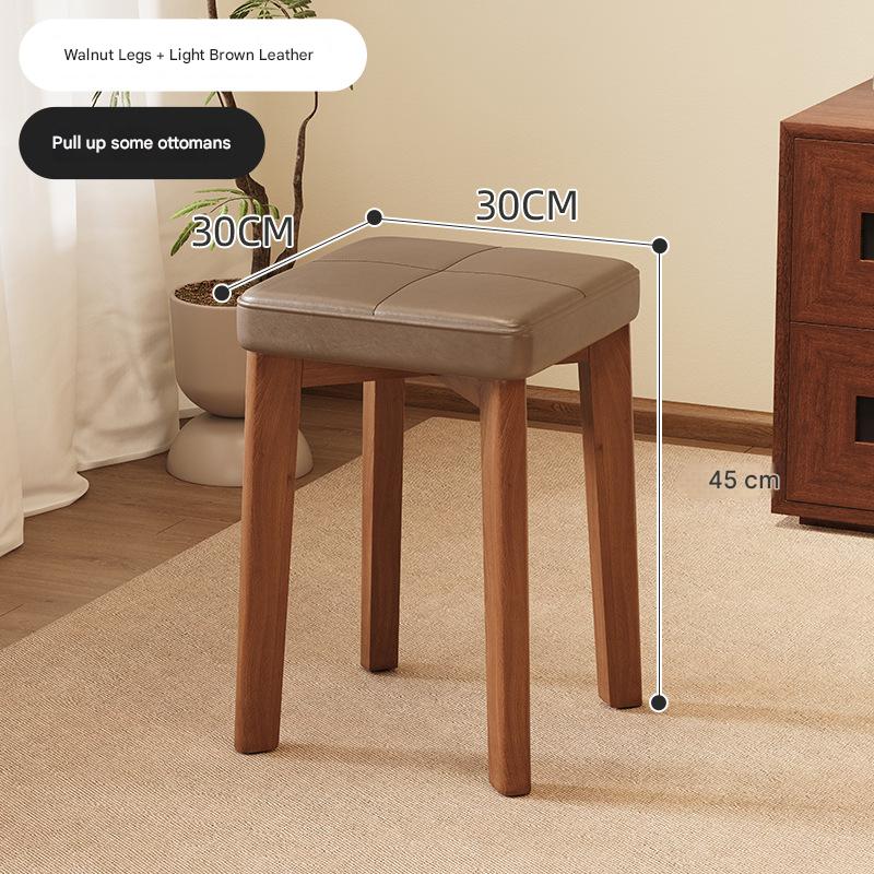 Walnut legs   light brown leather