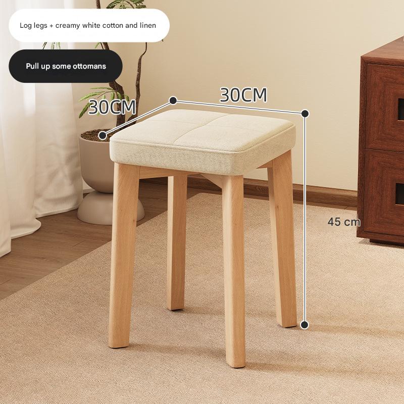 Log legs   milk white cotton and linen