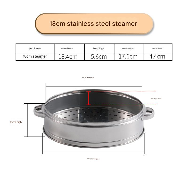 18cm Binaural steamer