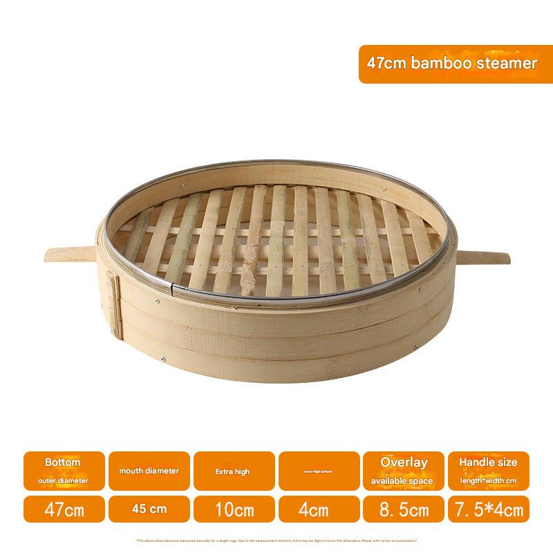 47cm (bamboo bottom) full bamboo steamer