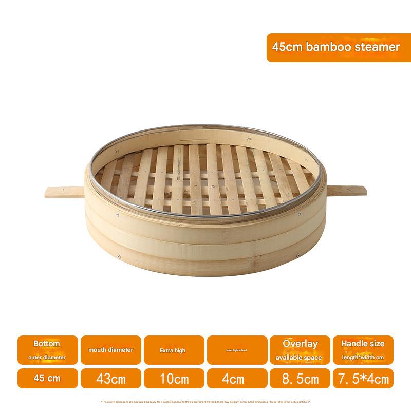 45cm (bamboo bottom) full bamboo steamer