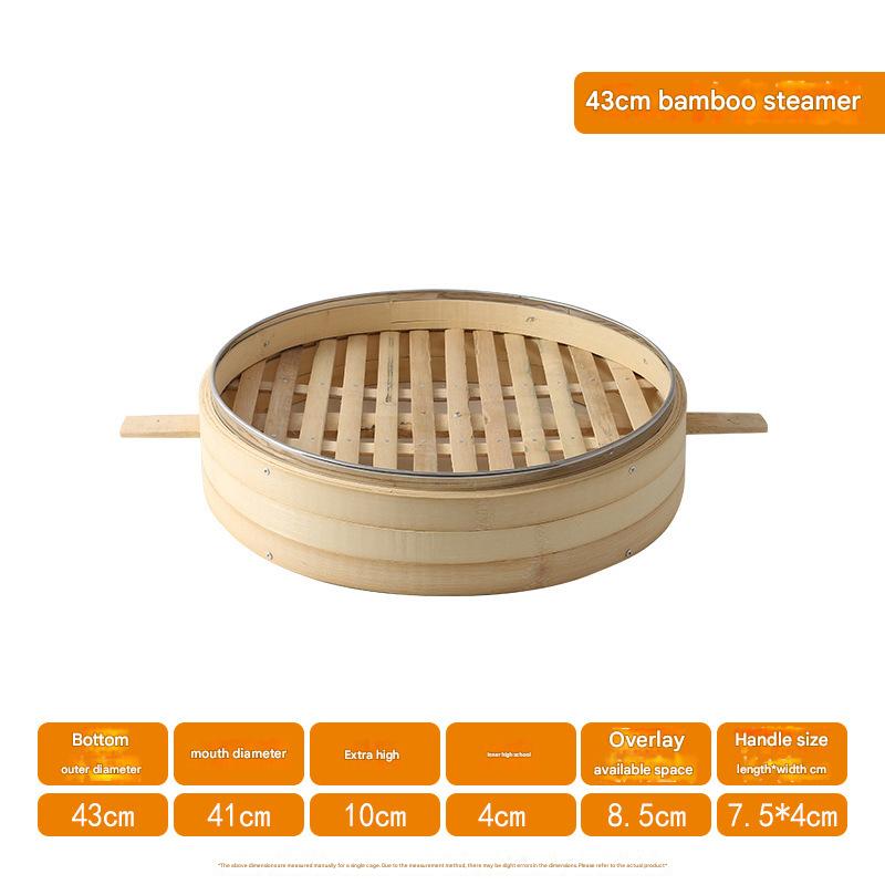 43cm (bamboo bottom) full bamboo steamer