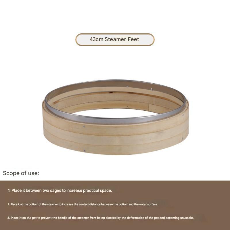 43cm bamboo steamer feet