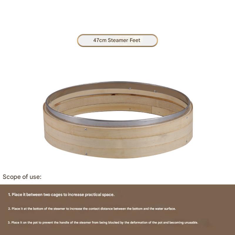 47cm bamboo steamer feet
