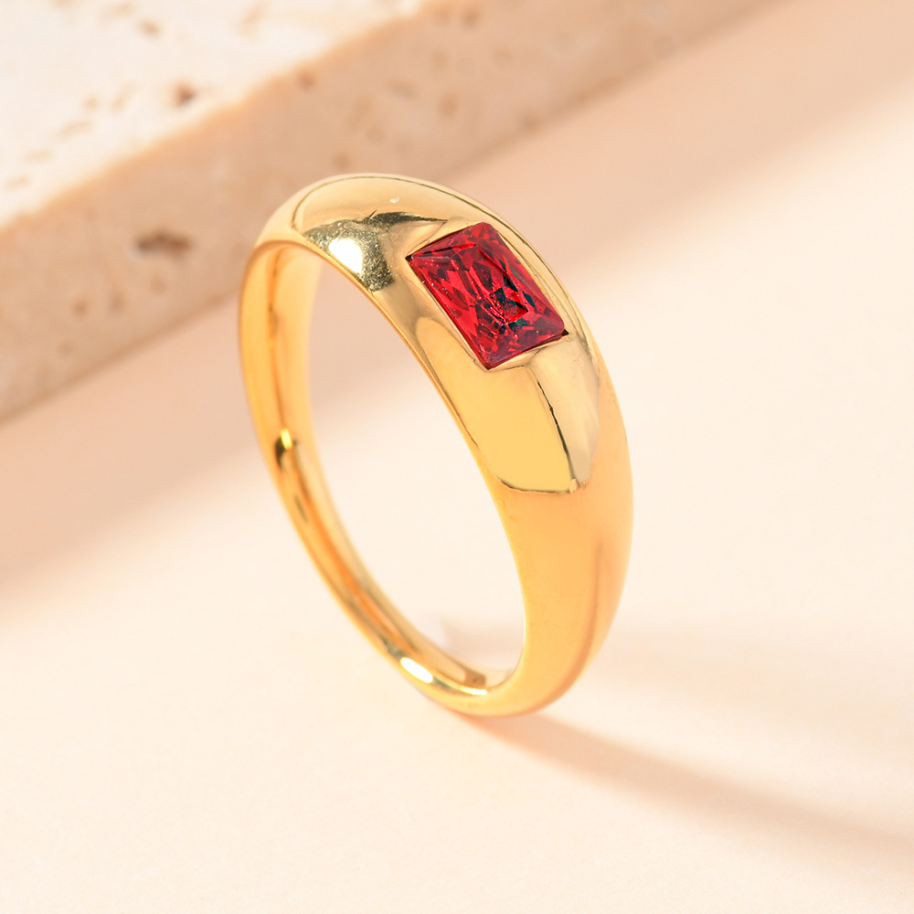 Gold (red diamond) US Size #6