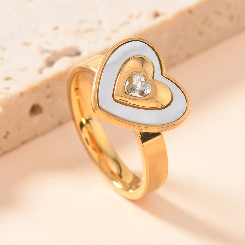 Gold (shell heart) US Size #9