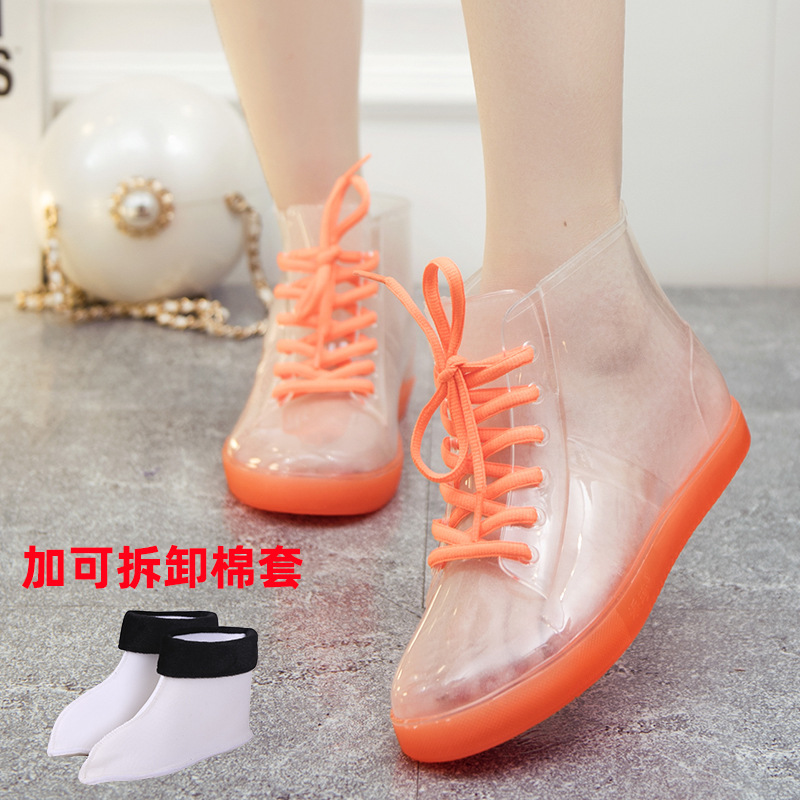 Transparent orange velvet