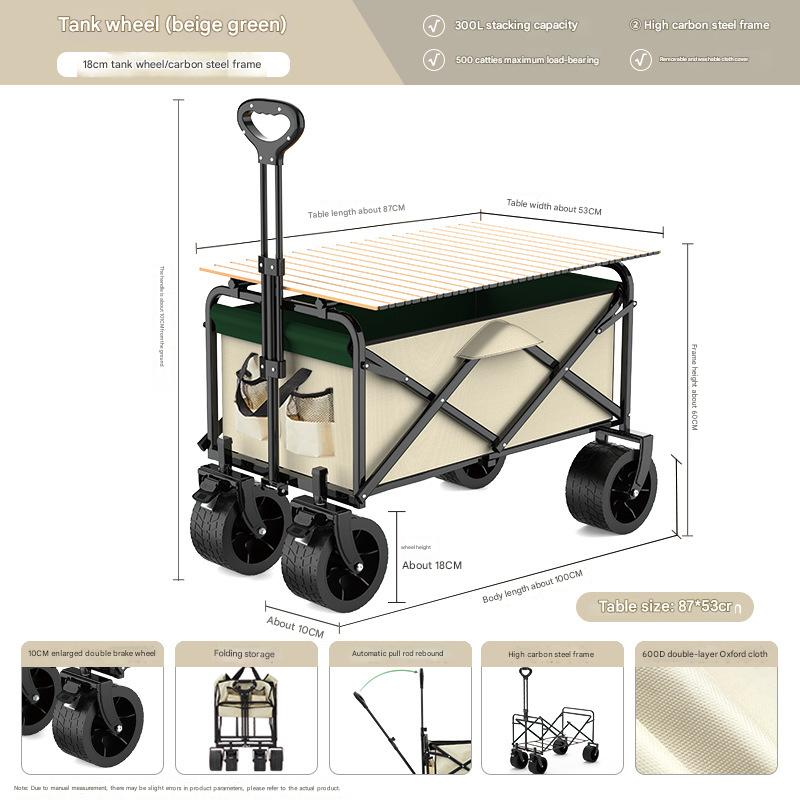 Upgraded 10inch wheel with table board white