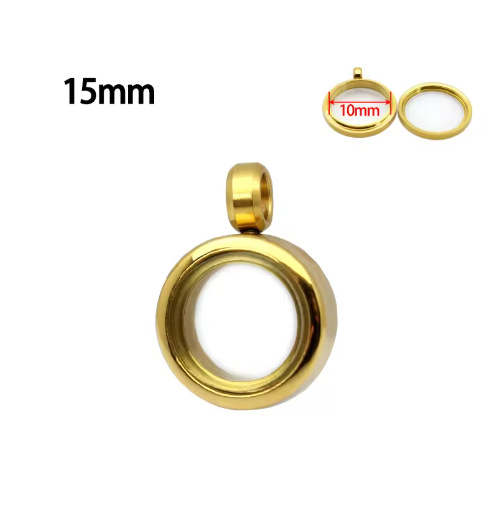 1:Gold--inner diameter 10mm, outer diameter 15mm