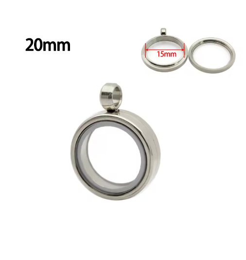 12:Silver--inner diameter 15mm, outer diameter 20mm