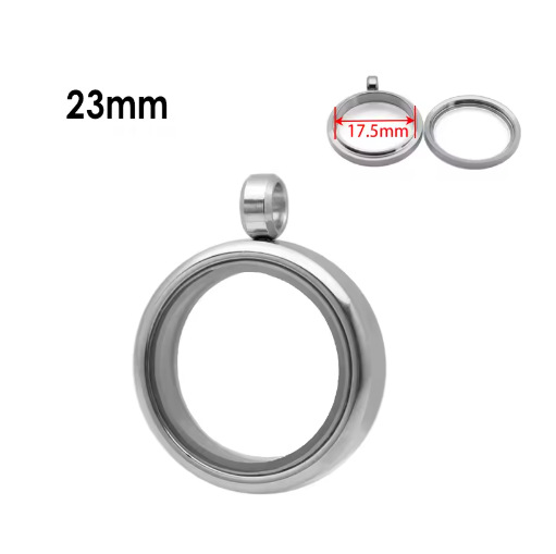 13:Silver--inner diameter 17.5mm, outer diameter 23mm