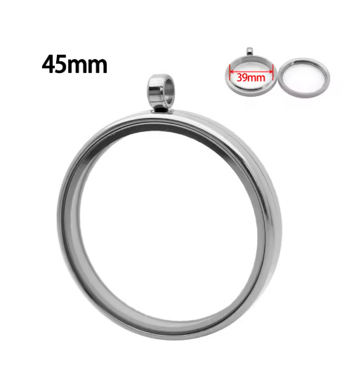 20:Silver--inner diameter 39mm, outer diameter 45mm