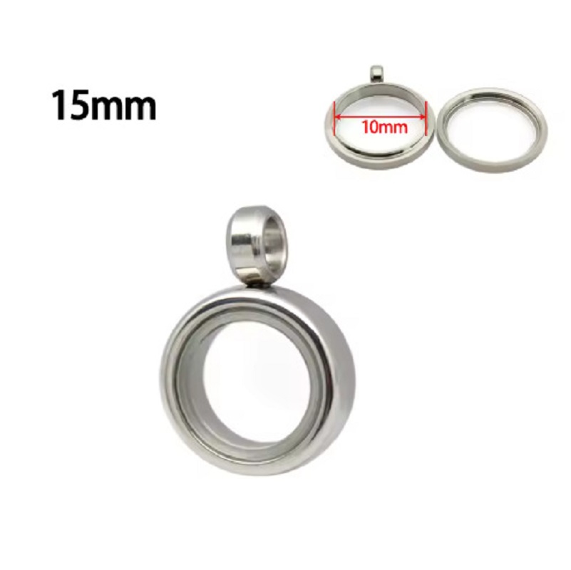 Silver - Inner diameter 10mm, outer diameter 15mm