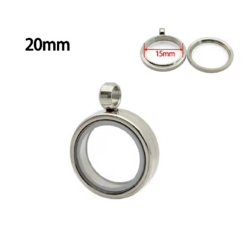 Silver - Inner diameter 15mm, outer diameter 20mm