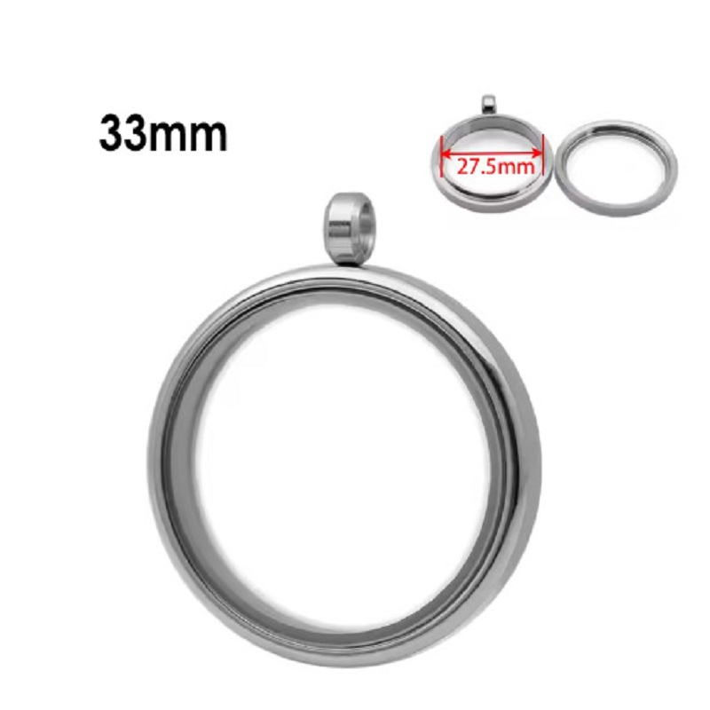 Silver  - Inner diameter 27.5mm, outer diameter 33