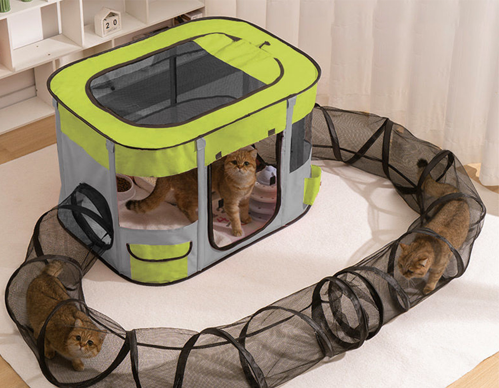 Green with tunnel/90*70*60cm