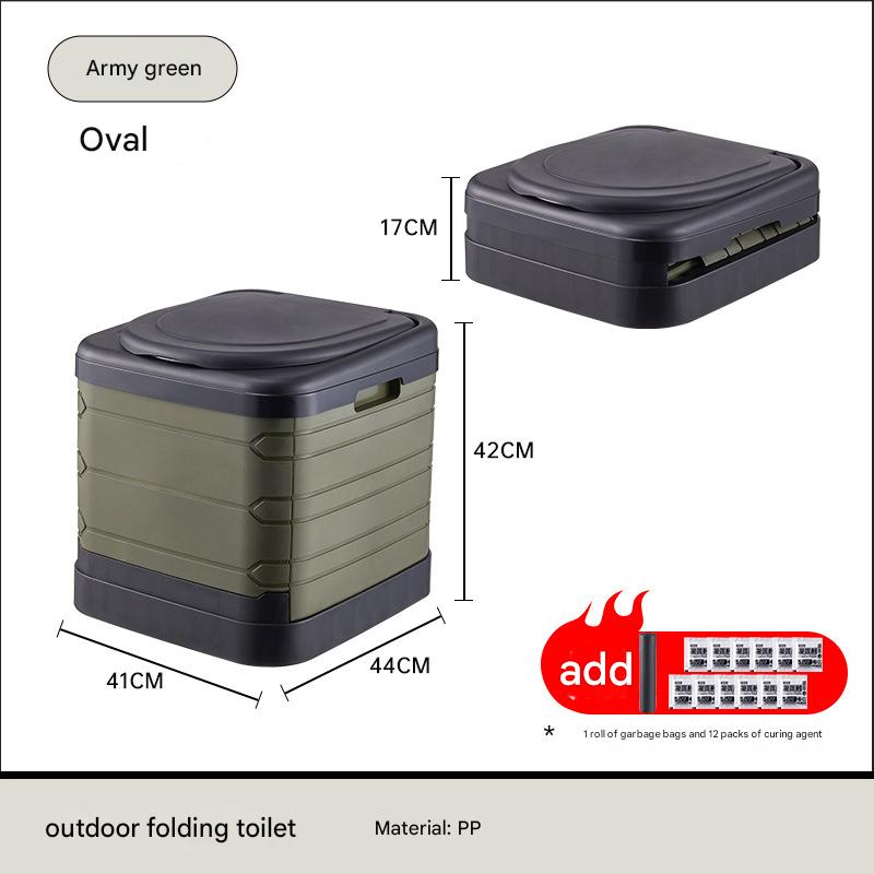 Oval army green   curing agent   garbage bag