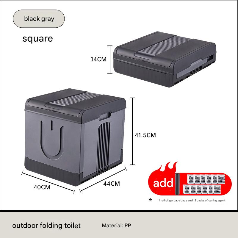 Square black Gray   curing agent   garbage bag