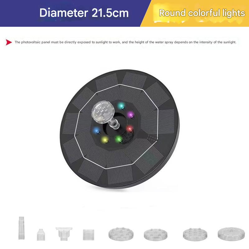 Diameter 21.5cm-round with colorful lights