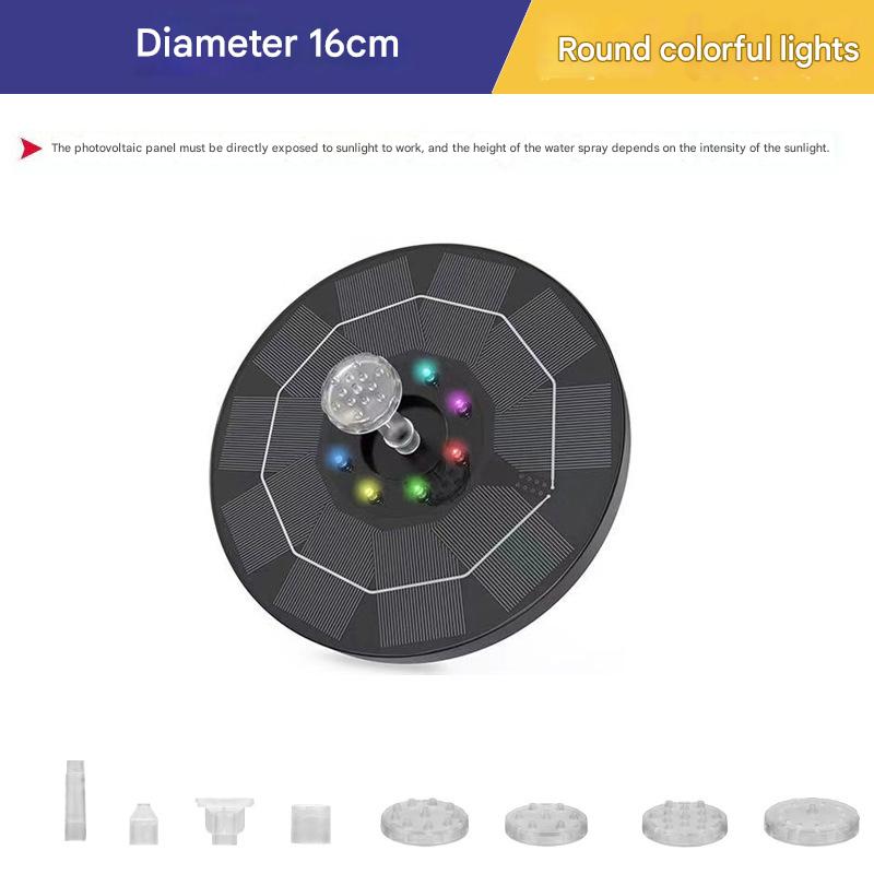 Diameter 16cm-round with colorful lights