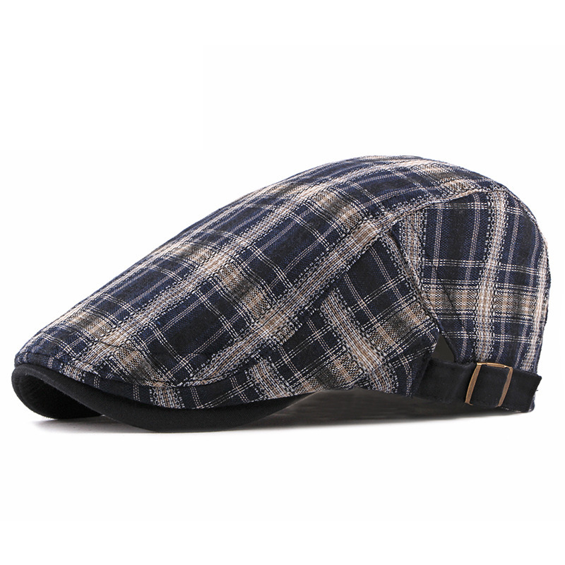 New-navy blue plaid