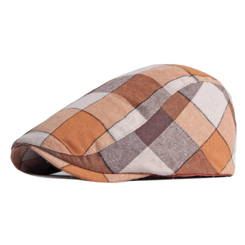 Colorblock Plaid-Orange