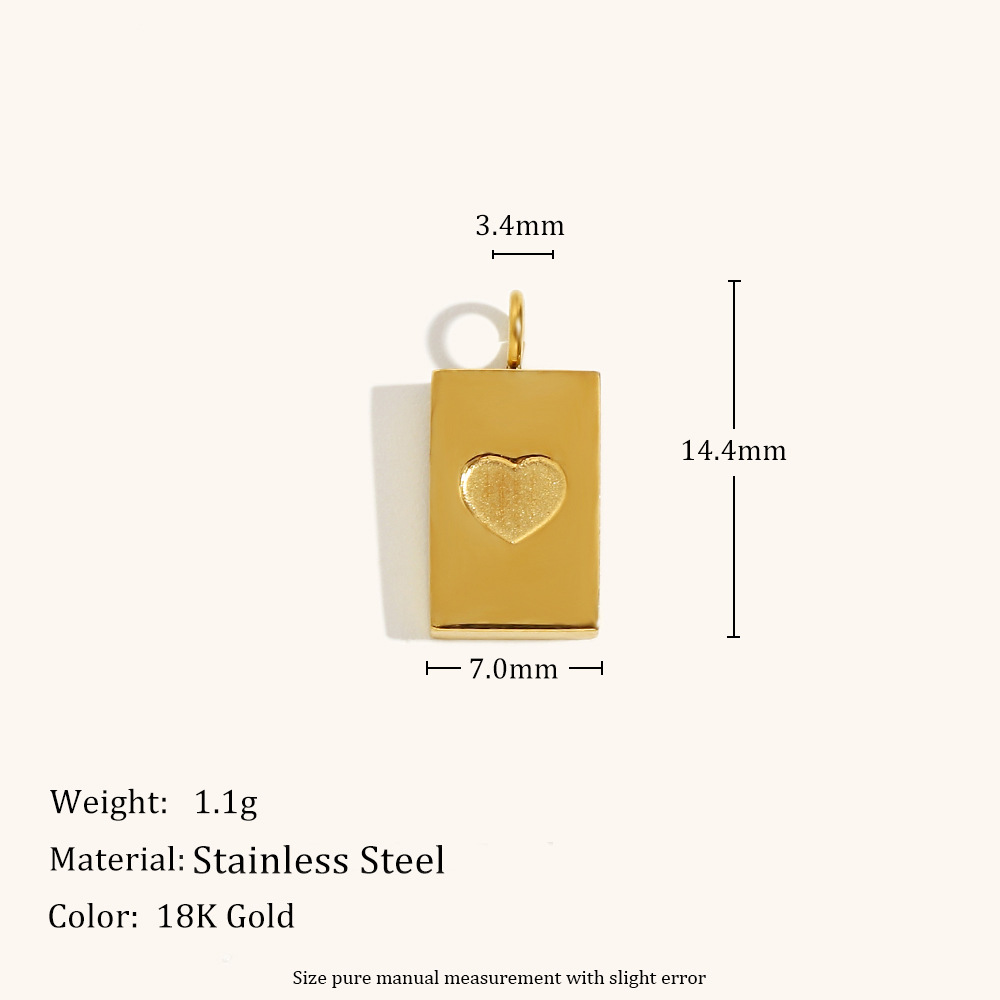 Love tag pendant-gold