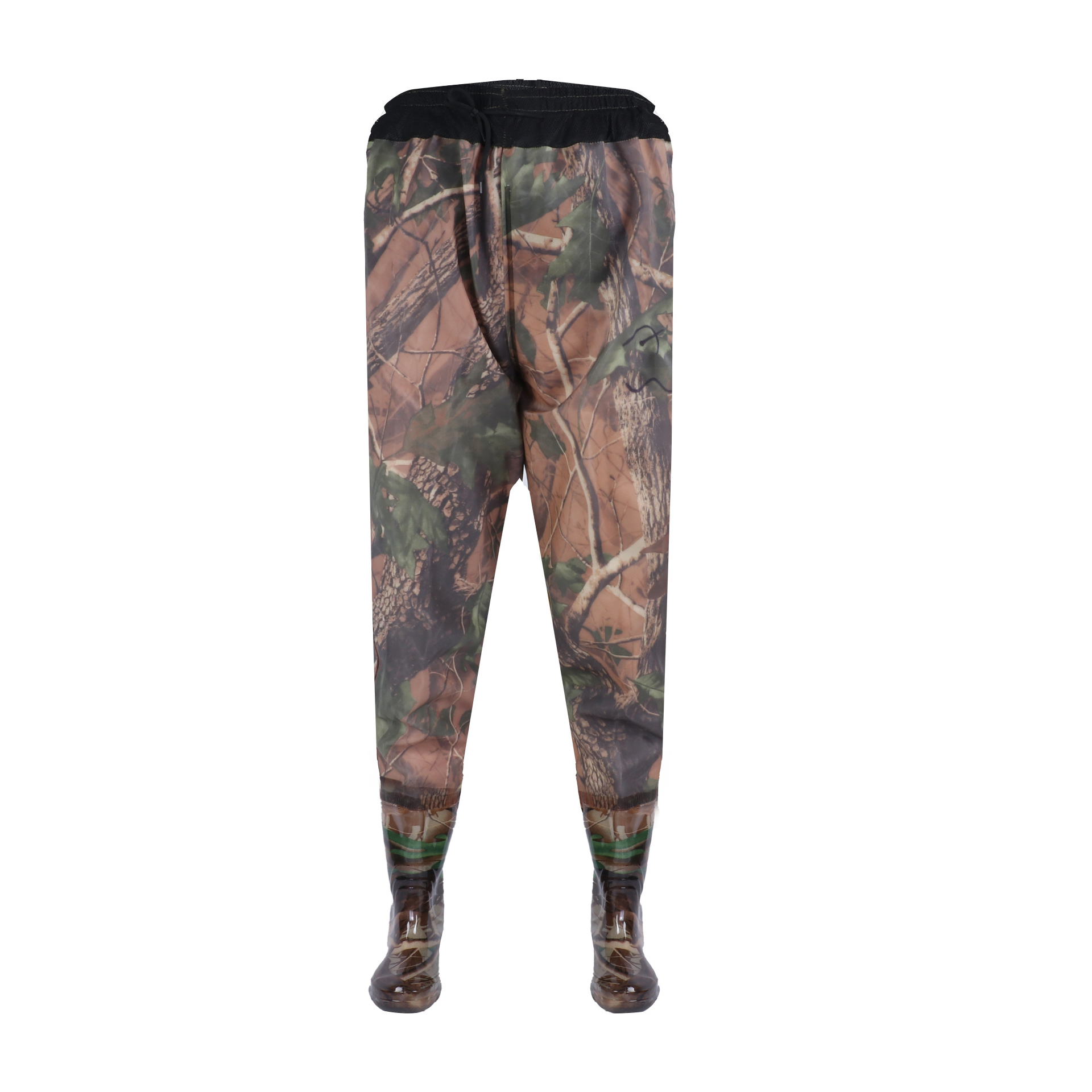 Transparent camouflage waist pants