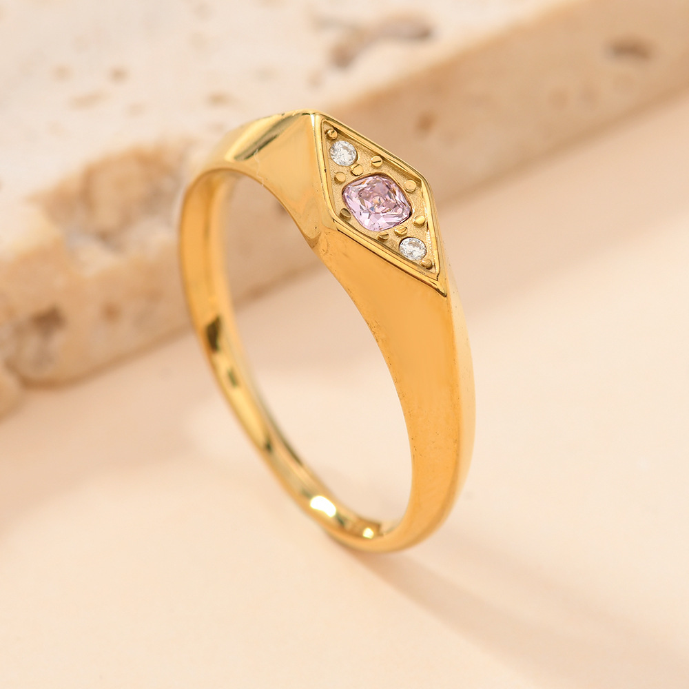 Diamond (pink square diamond) US Size #6