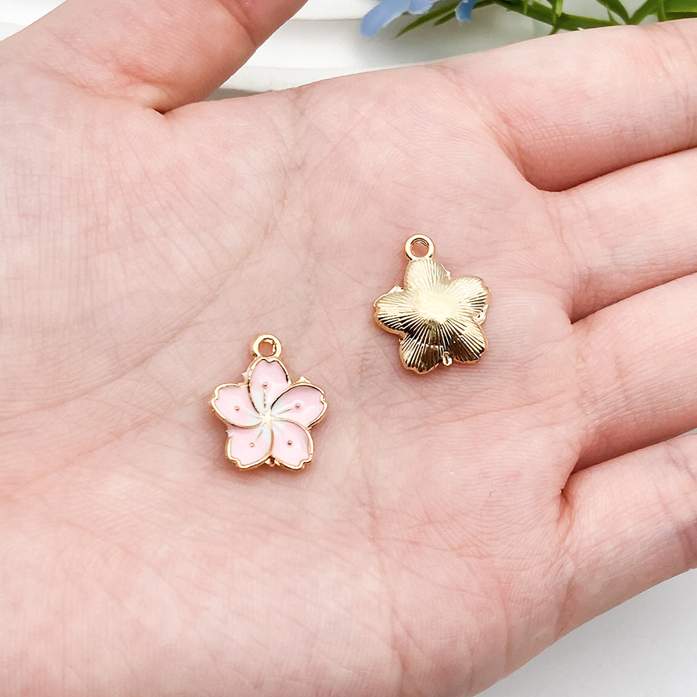 8:1 pink drop daisies 16x13mm-19632-0.7g