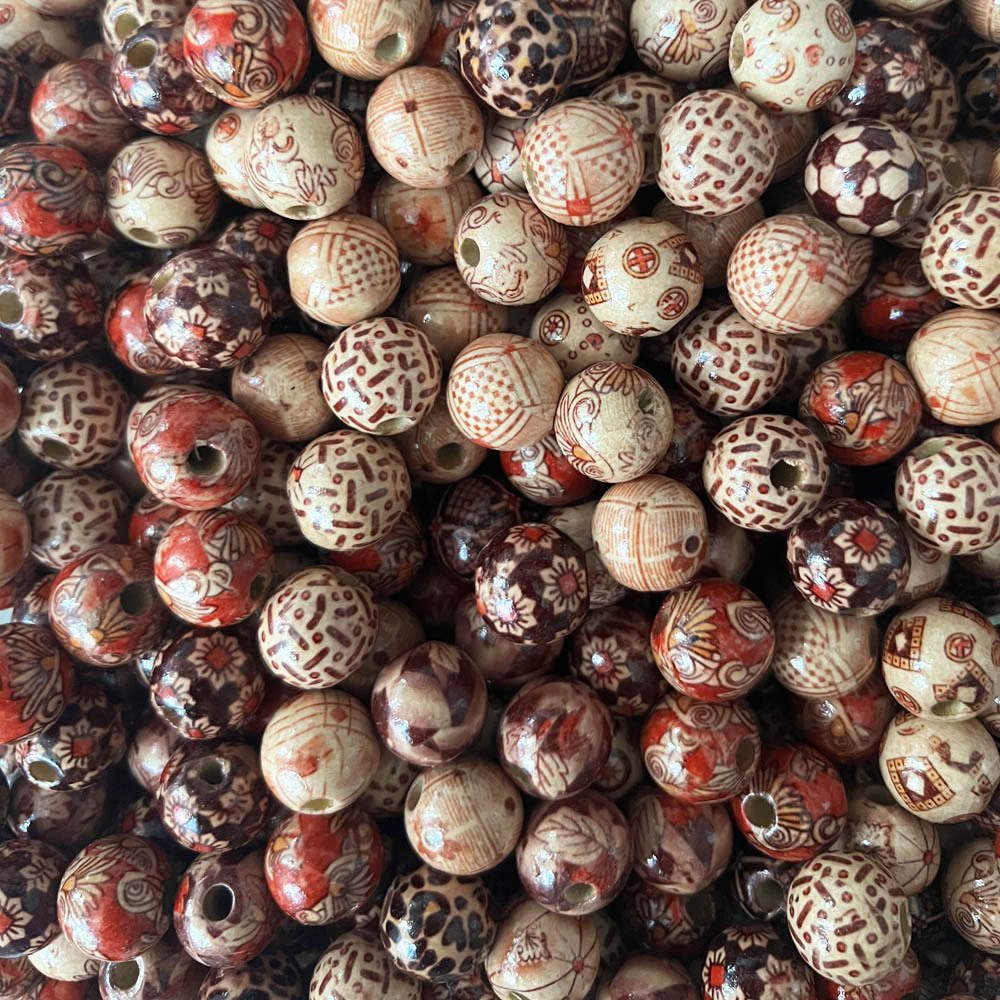 6:16mm round beads (about 400 pieces)
