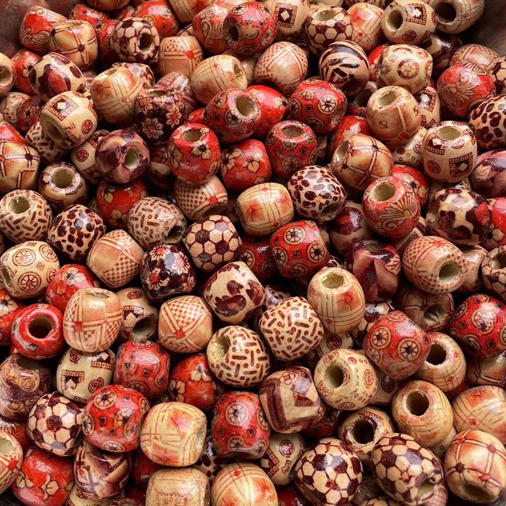 12:16x17mm barrel bead hole is about 7-8mm (about 350 beads)