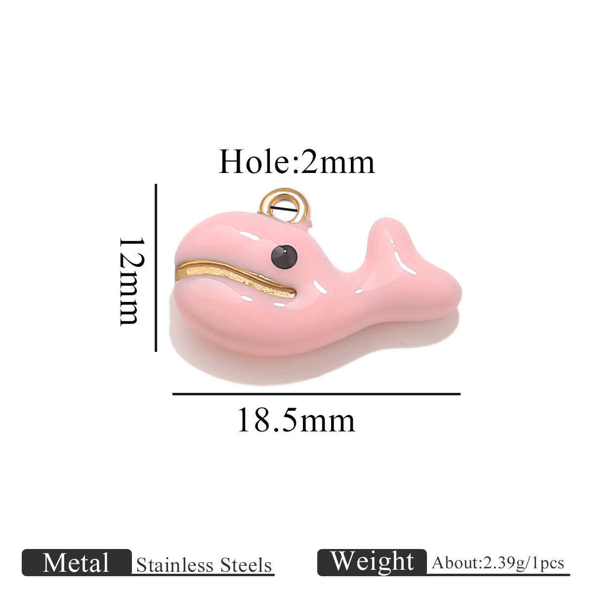 Dolphin with mouth-pink