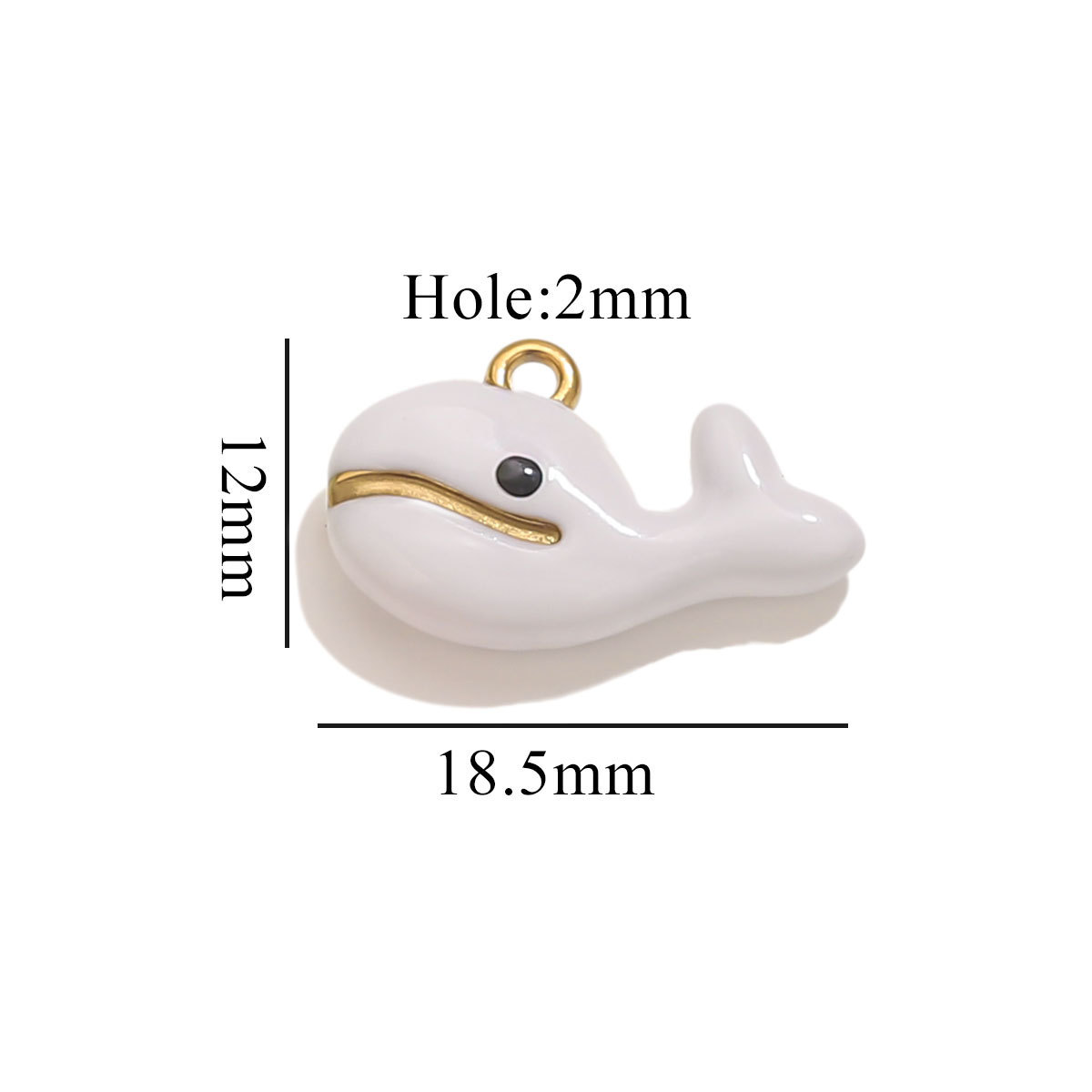 13:Dolphin with mouth-white