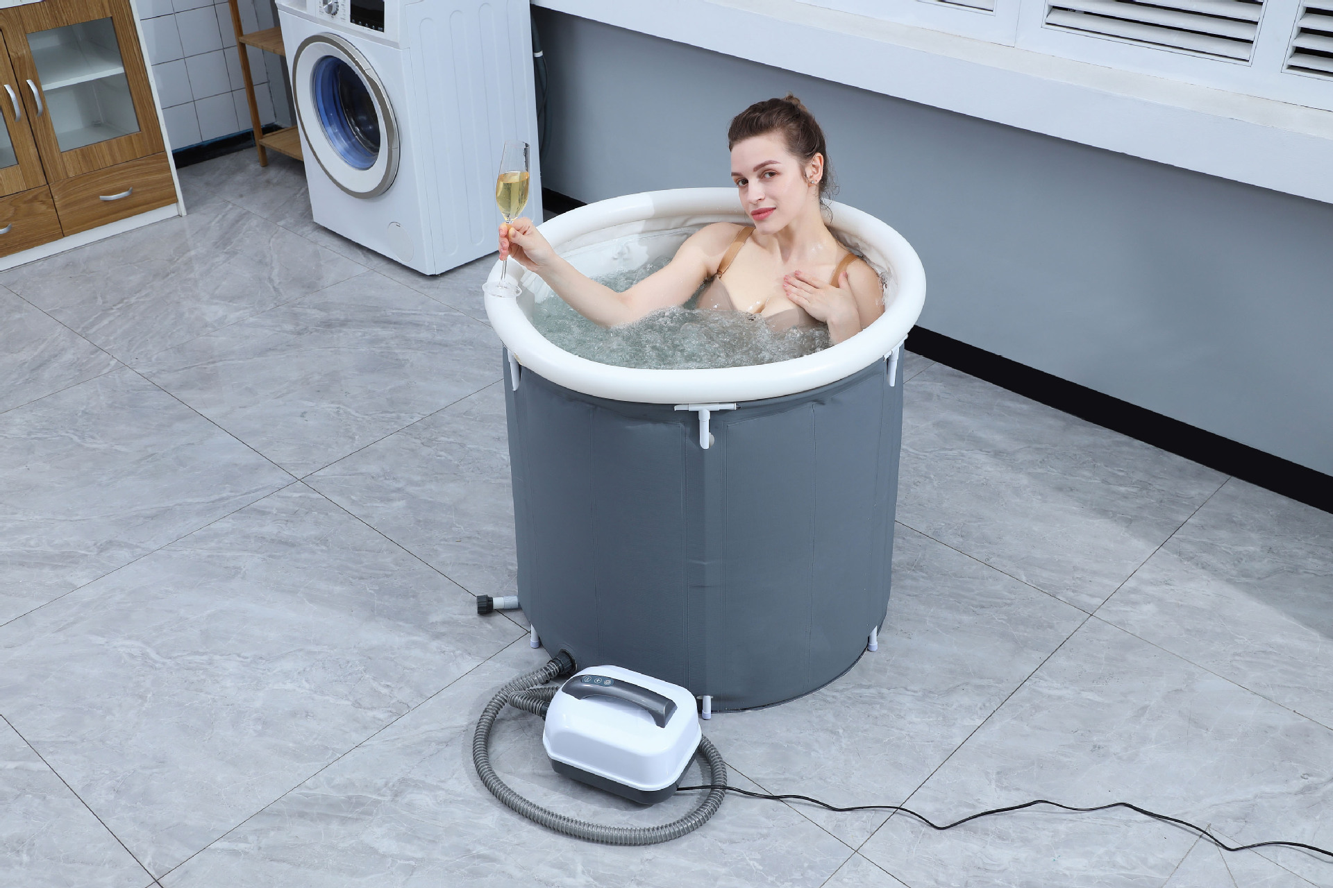 75*75 bath barrel + wave maker