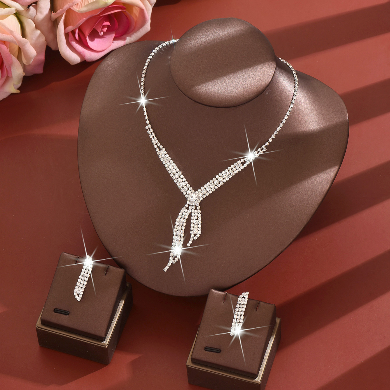 necklace and earring