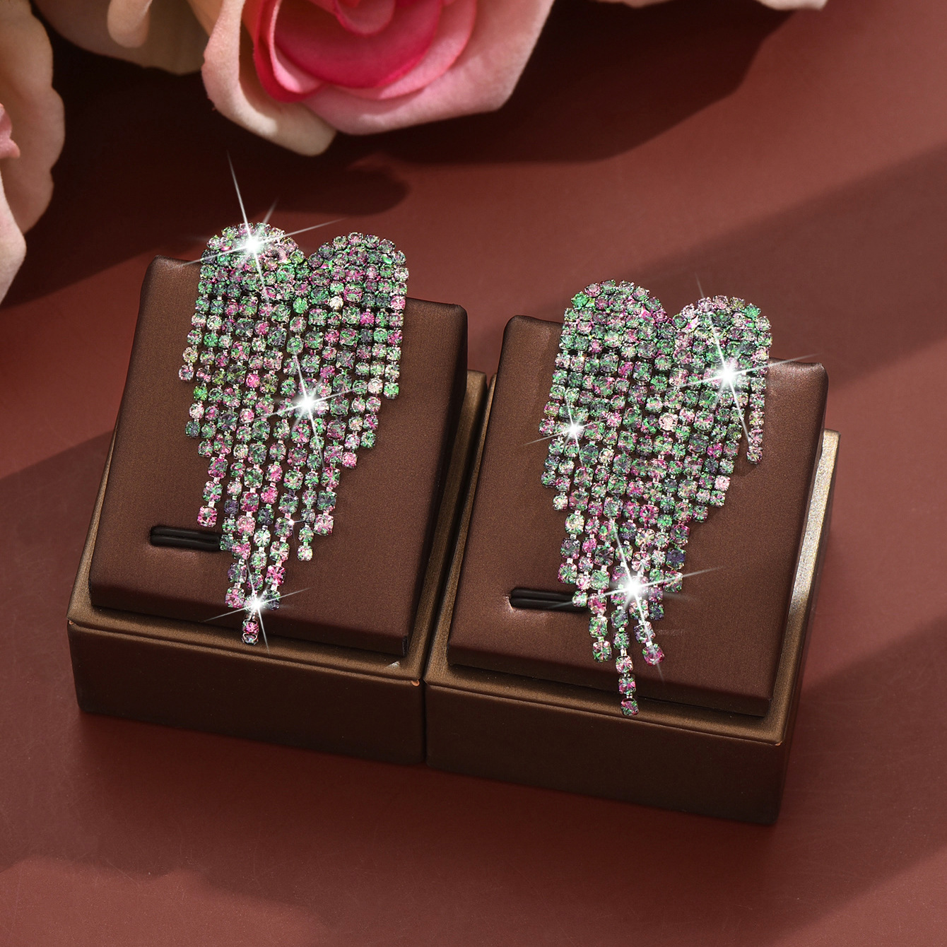 3:mixed color earrings