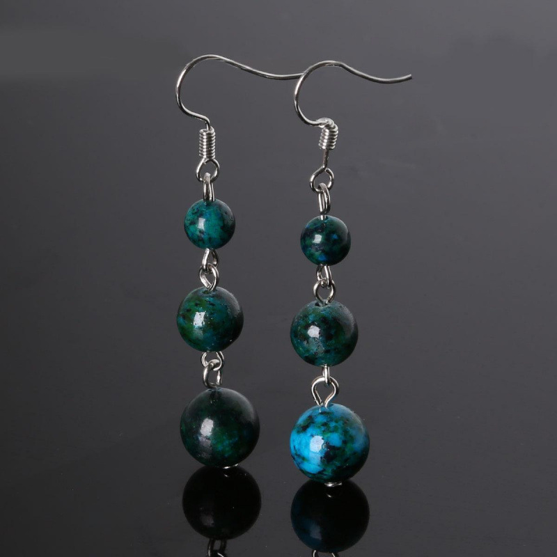 11:Phoenix stone ball earrings
