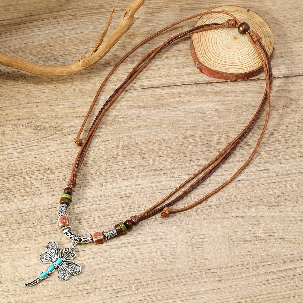 4:Turquoise dragonfly pendant