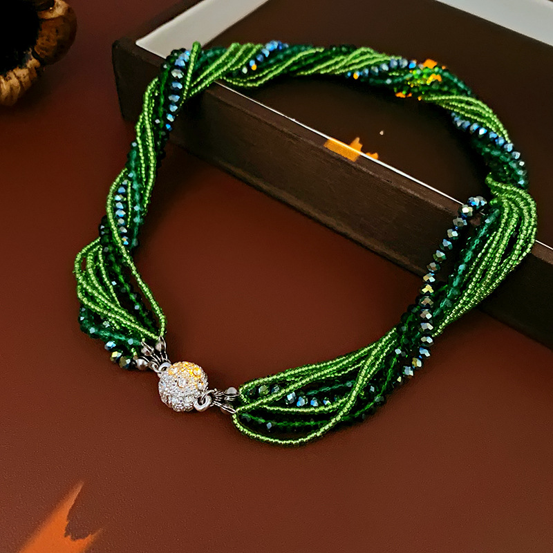 3:Necklace-Green/43.5cm