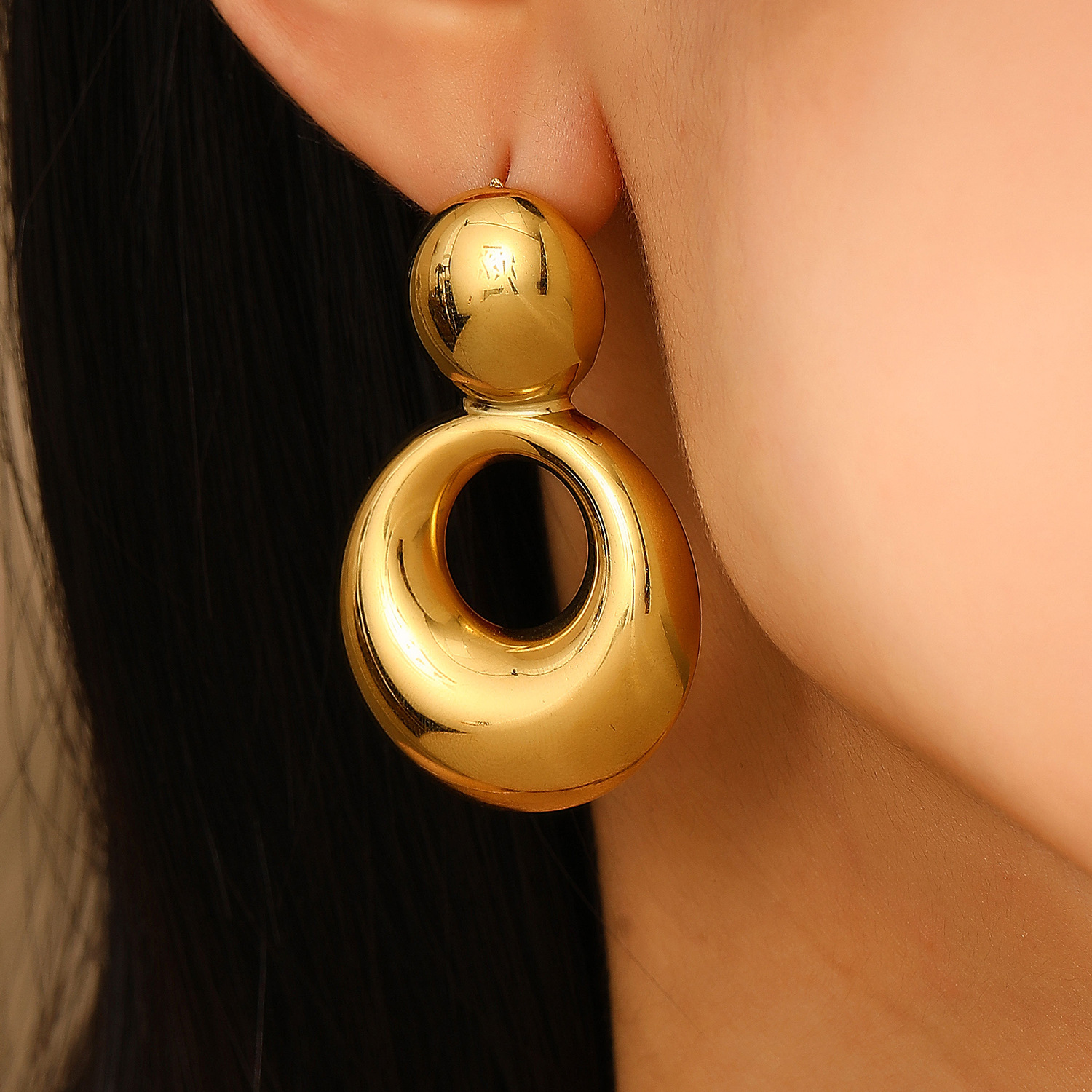 04 18k real gold gourd 3761