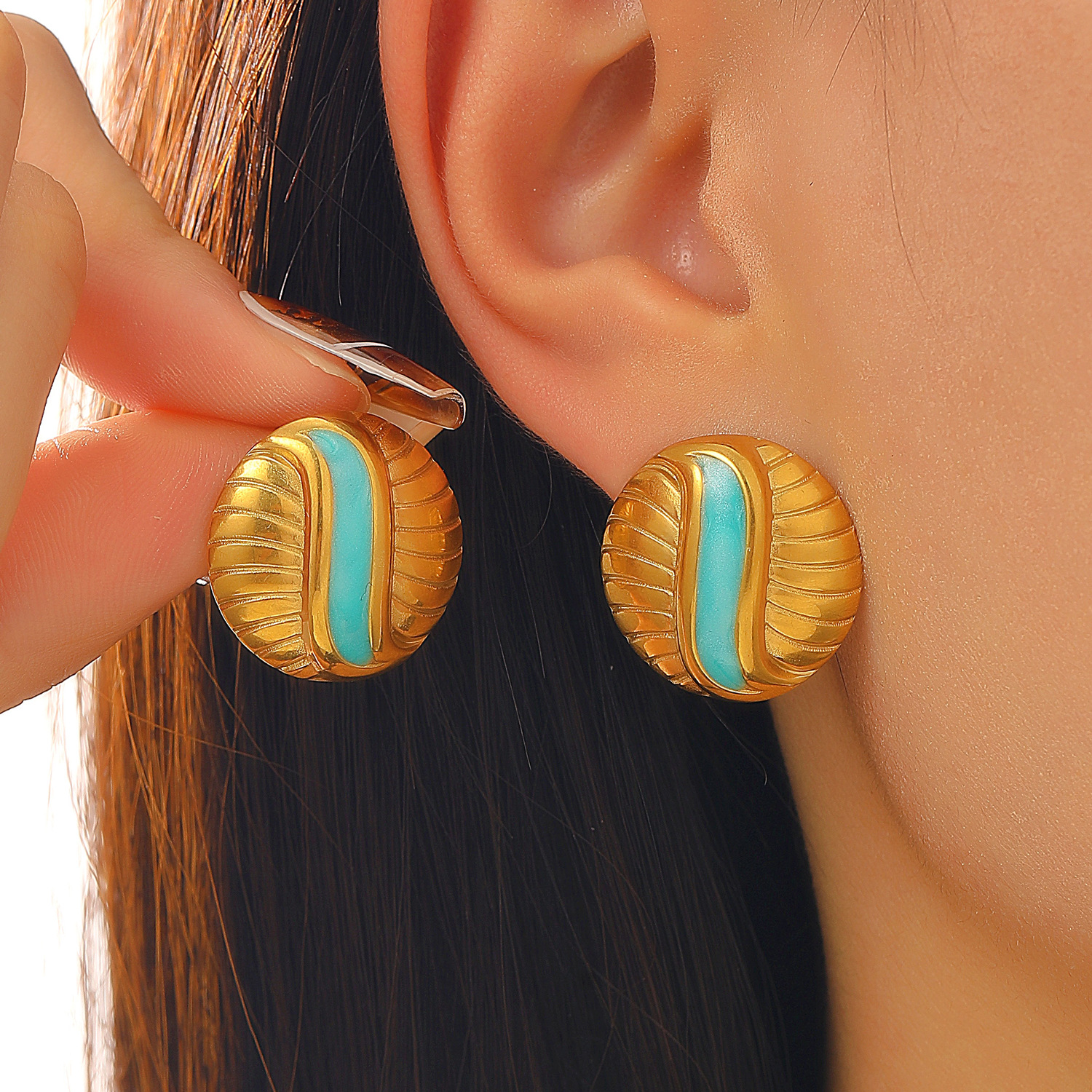 15:15 18k real gold eyes 9481