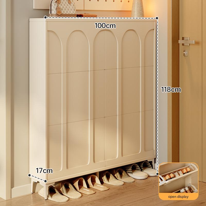 [six-door single-layer cream white] 100*17cm