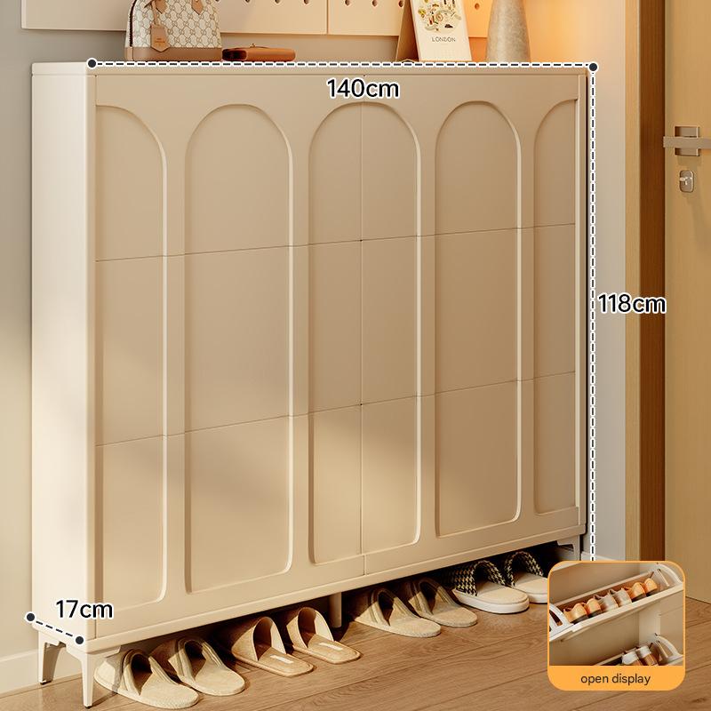 Main picture [six-door single-layer cream white] 140*17cm