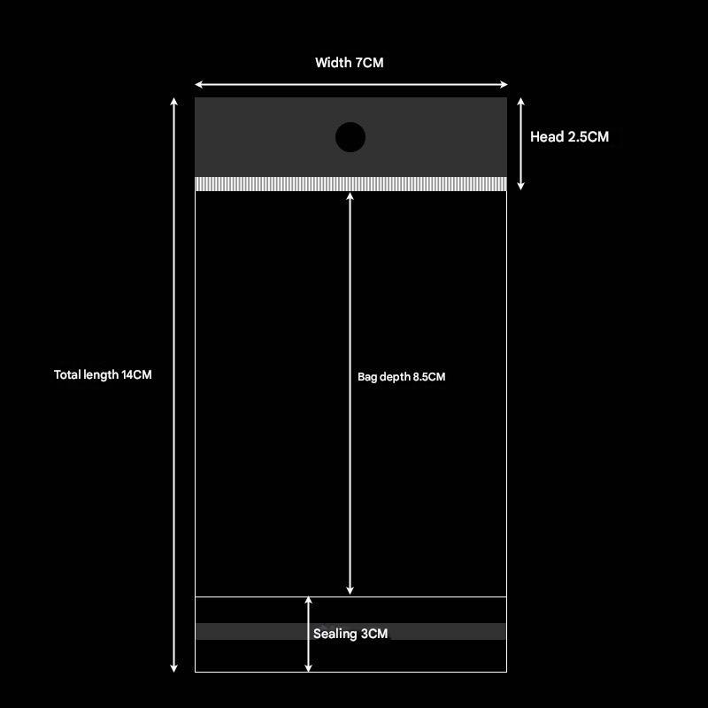 1:7*14 bag Clear Head 0.07mm