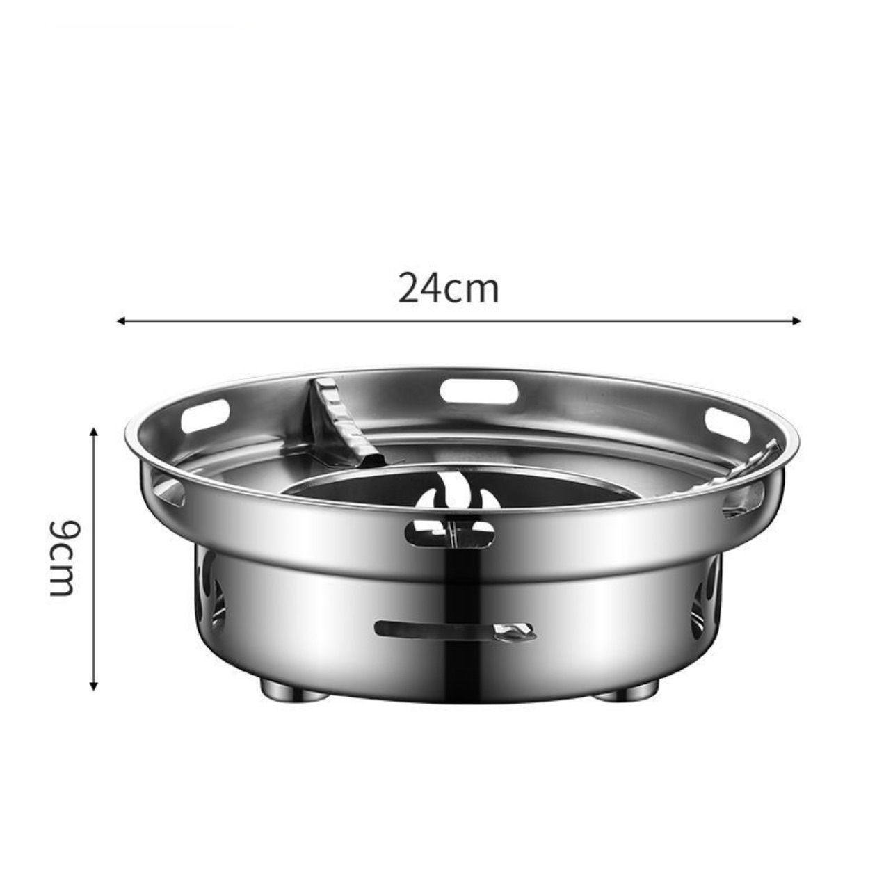 24cm windproof round alcohol stove